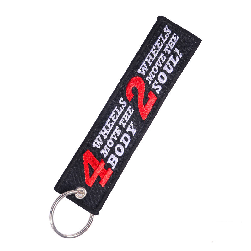 2 Wheels Move the soul - Motorcycle Keychain