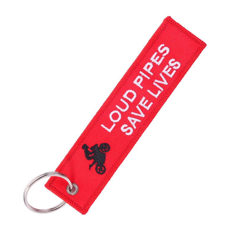 Loud Pipes Save Lives - Motorcycle Keychain